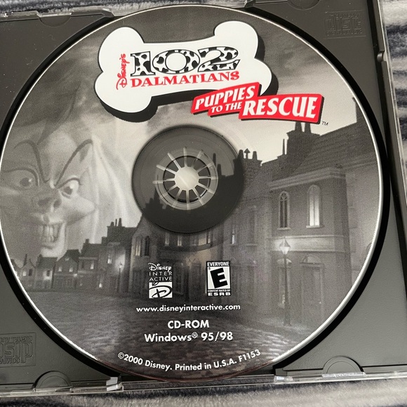 Vintage Disney 102 Dalmatians Puppies To The Rescue PC for Windows 95/98 - Picture 3 of 3